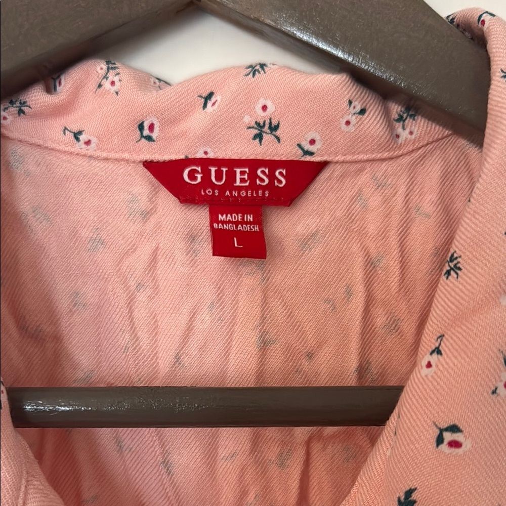 Pink Button-Up Romper - Picture 2 of 4
